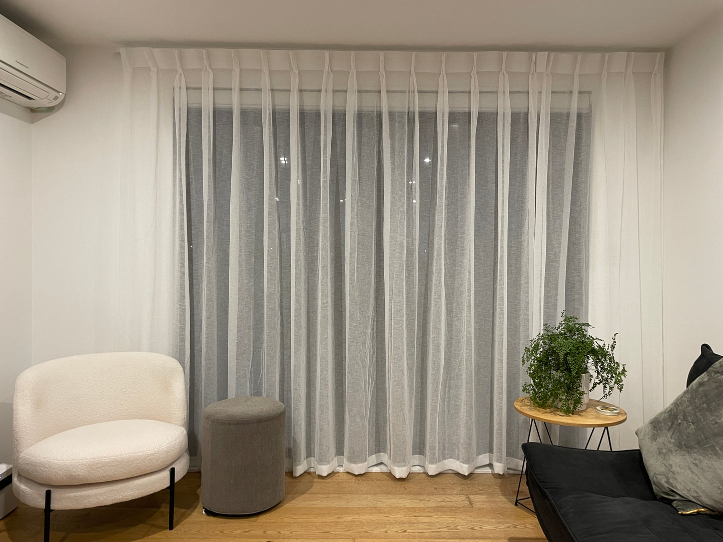 Sheer Curtain Ivory - Custom made - CMSC-0015