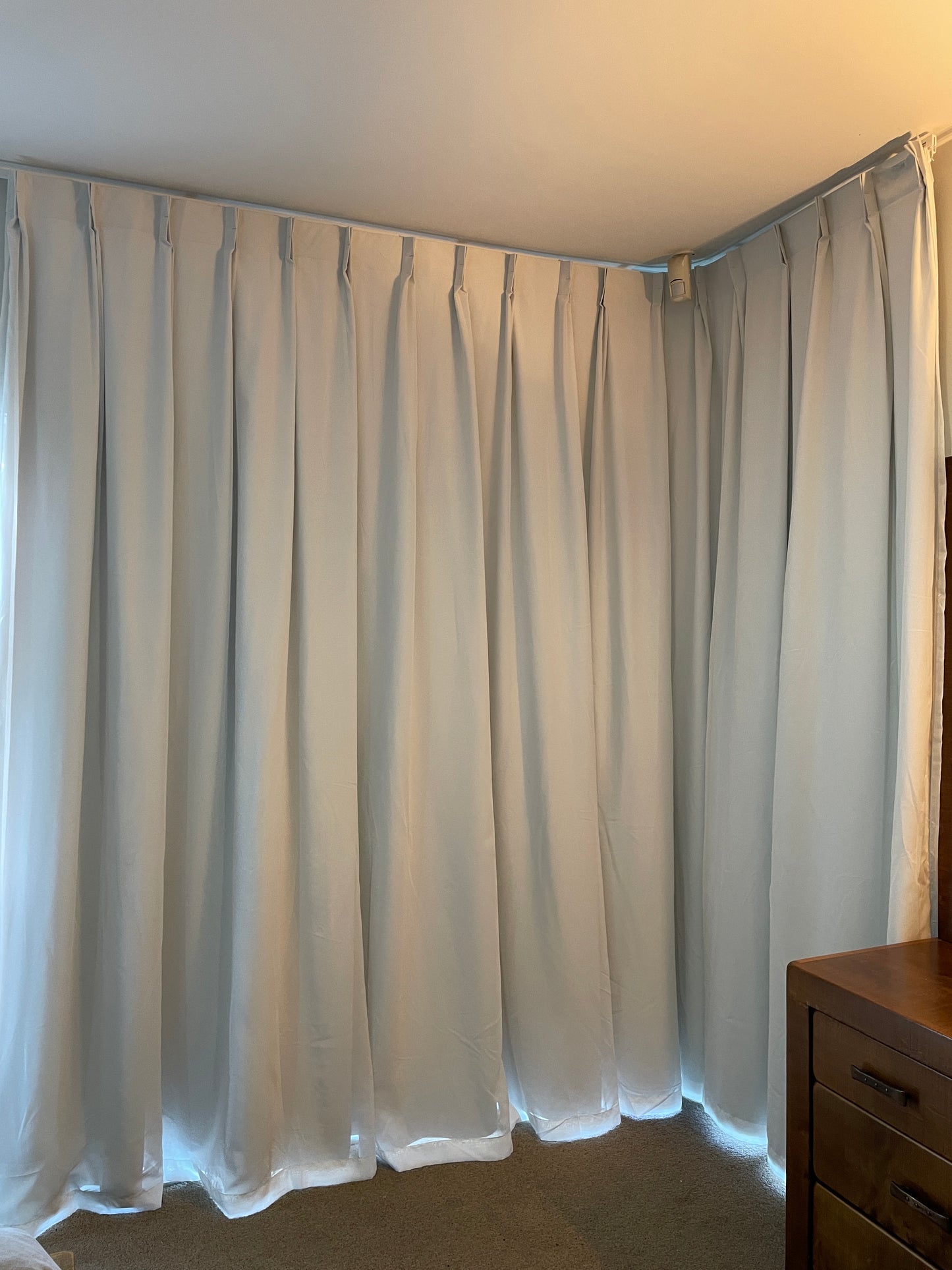 Sheer Curtain with thermal lining blockout curtains - Custom made CM-0025