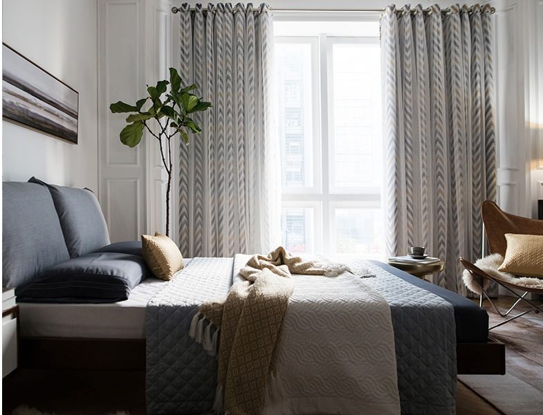 New Ready Made curtains - RM-0003-Geometry pattern