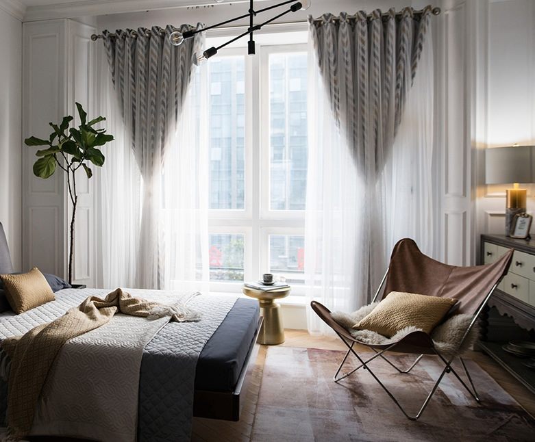 New Ready Made curtains - RM-0003-Geometry pattern