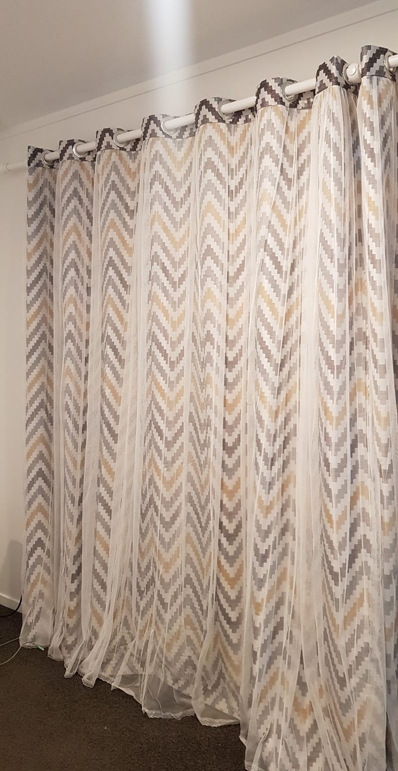 New Ready Made curtains - RM-0003-Geometry pattern
