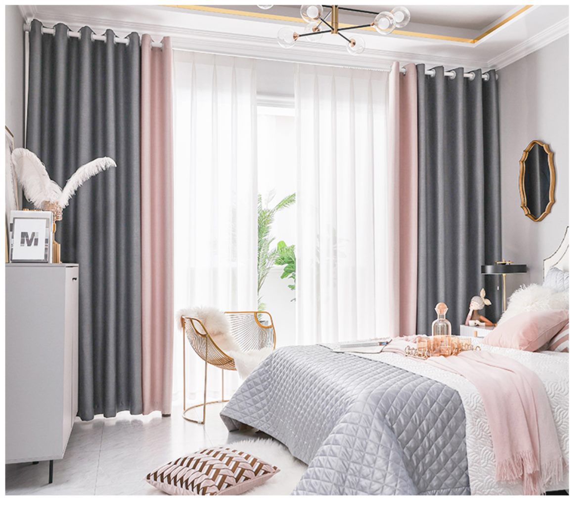 Custom made blockout curtains - RM-0005-Dual