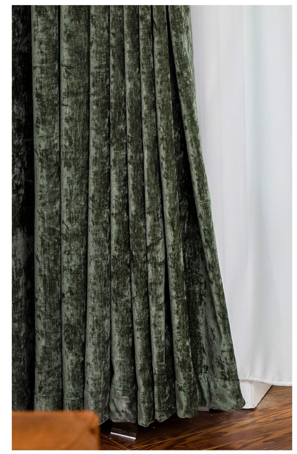 Double sided cashmere velvet blockout curtains - Custom made - CM-0024