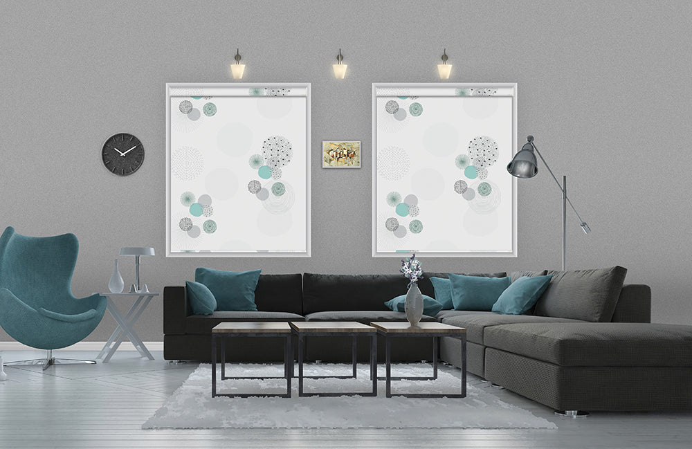 Modern Roller Blinds in design - with printing patterns - CMBR - 0001