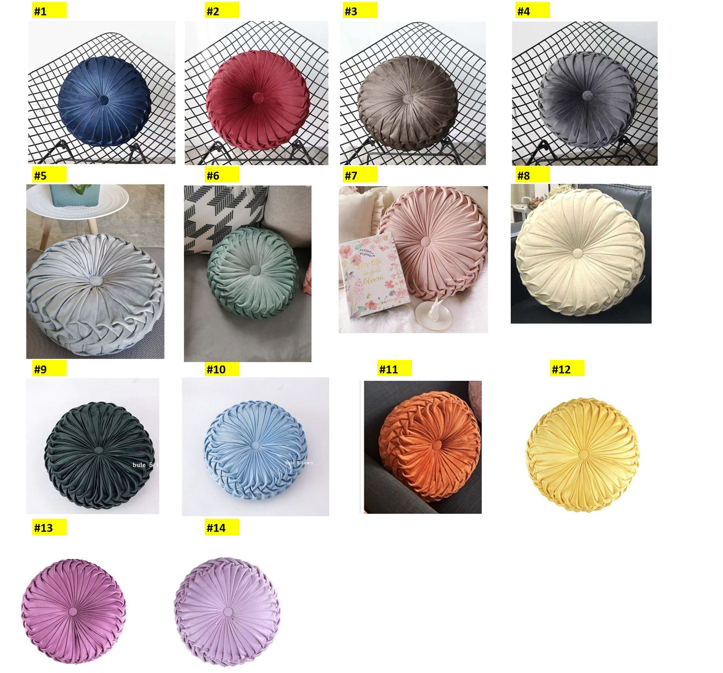 Velvet round filled cushion - Super comfy RMFC-0002