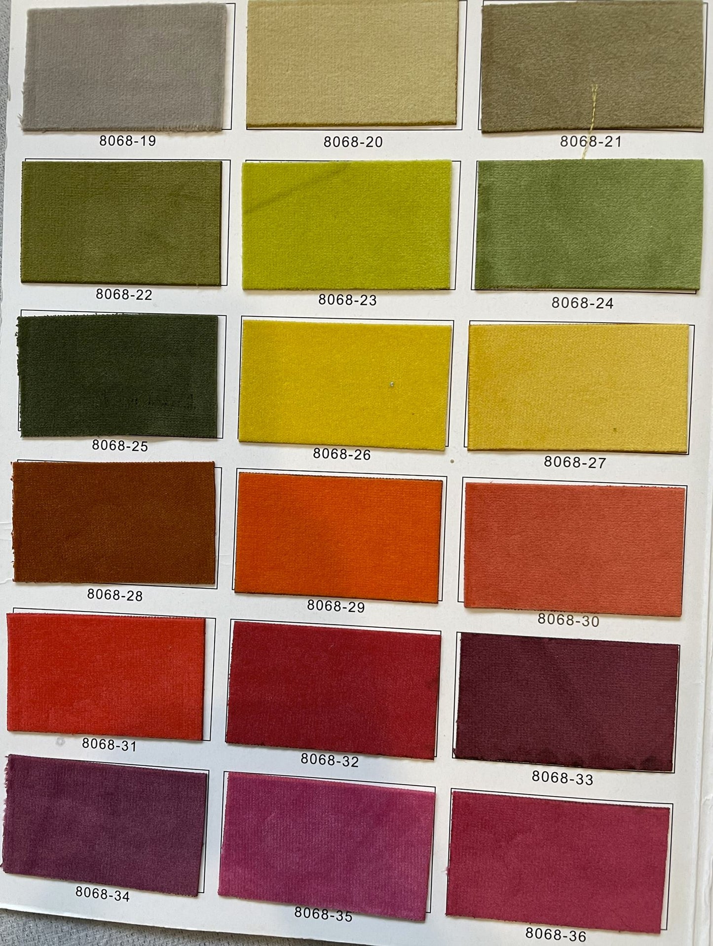 Velvet blockout curtains - colour options
