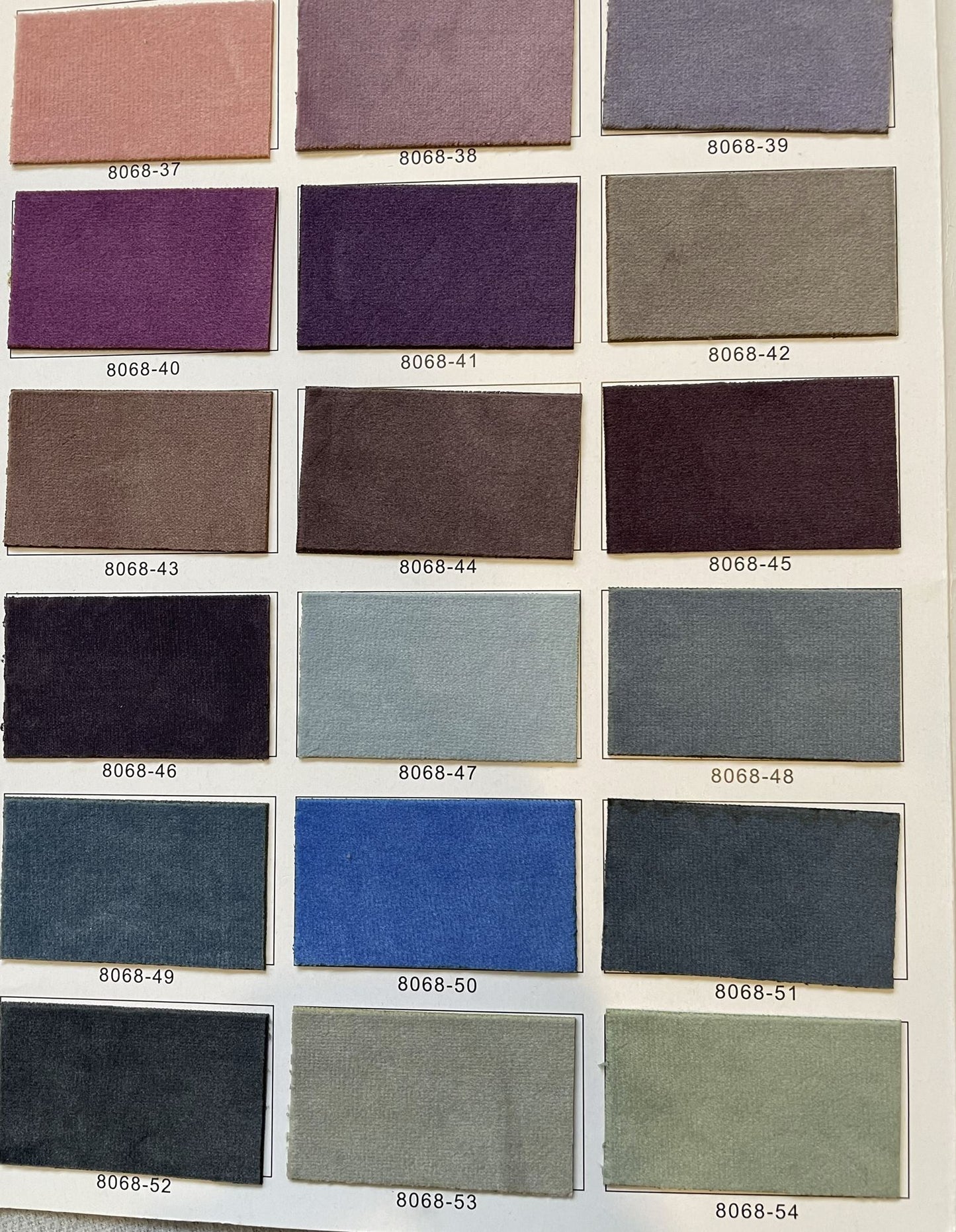Velvet blockout curtains - colour options