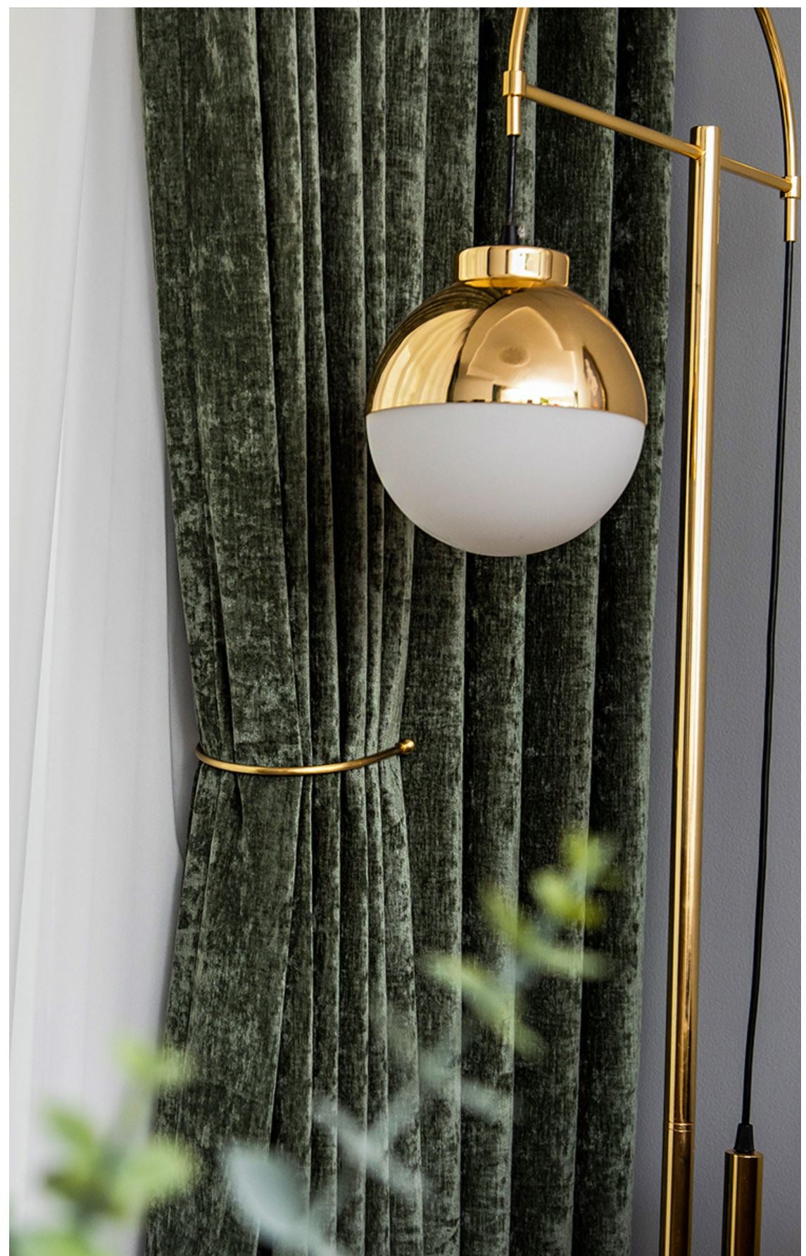 Double sided cashmere velvet blockout curtains - Custom made - CM-0024