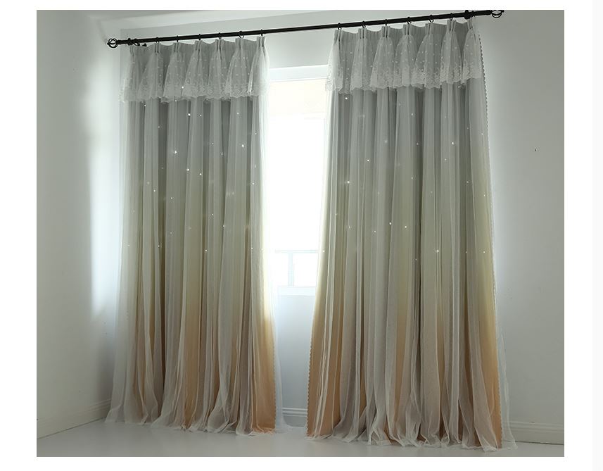 New Custom made curtains - Lucky star CM-0014