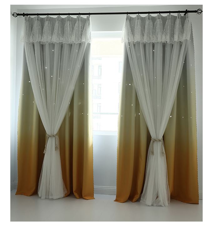 New Custom made curtains - Lucky star CM-0014