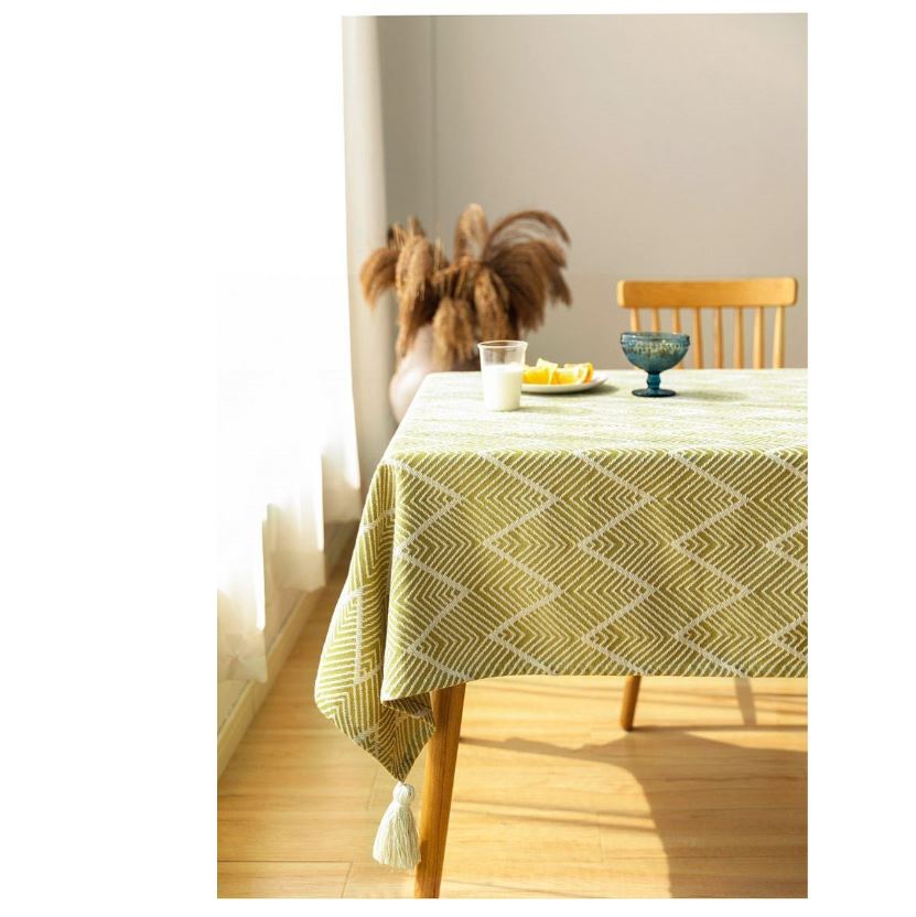 Modern stylish table cloth cotton & linen TC-0002