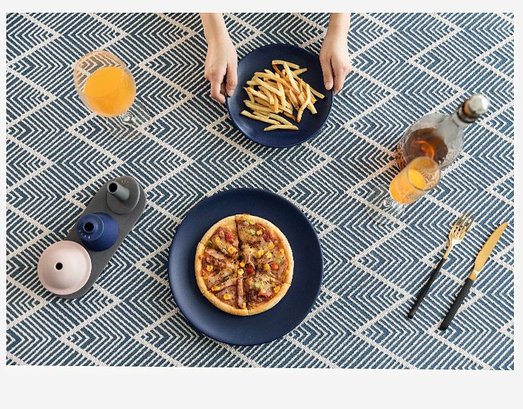 Modern stylish table cloth cotton & linen TC-0002