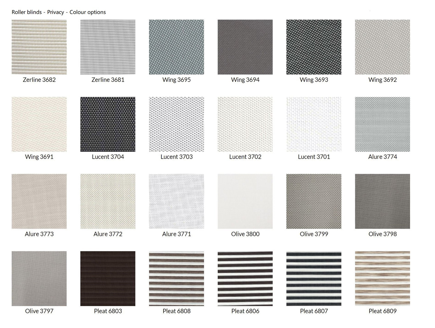 Modern Roller Blinds in design - with printing patterns - CMBR - 0001