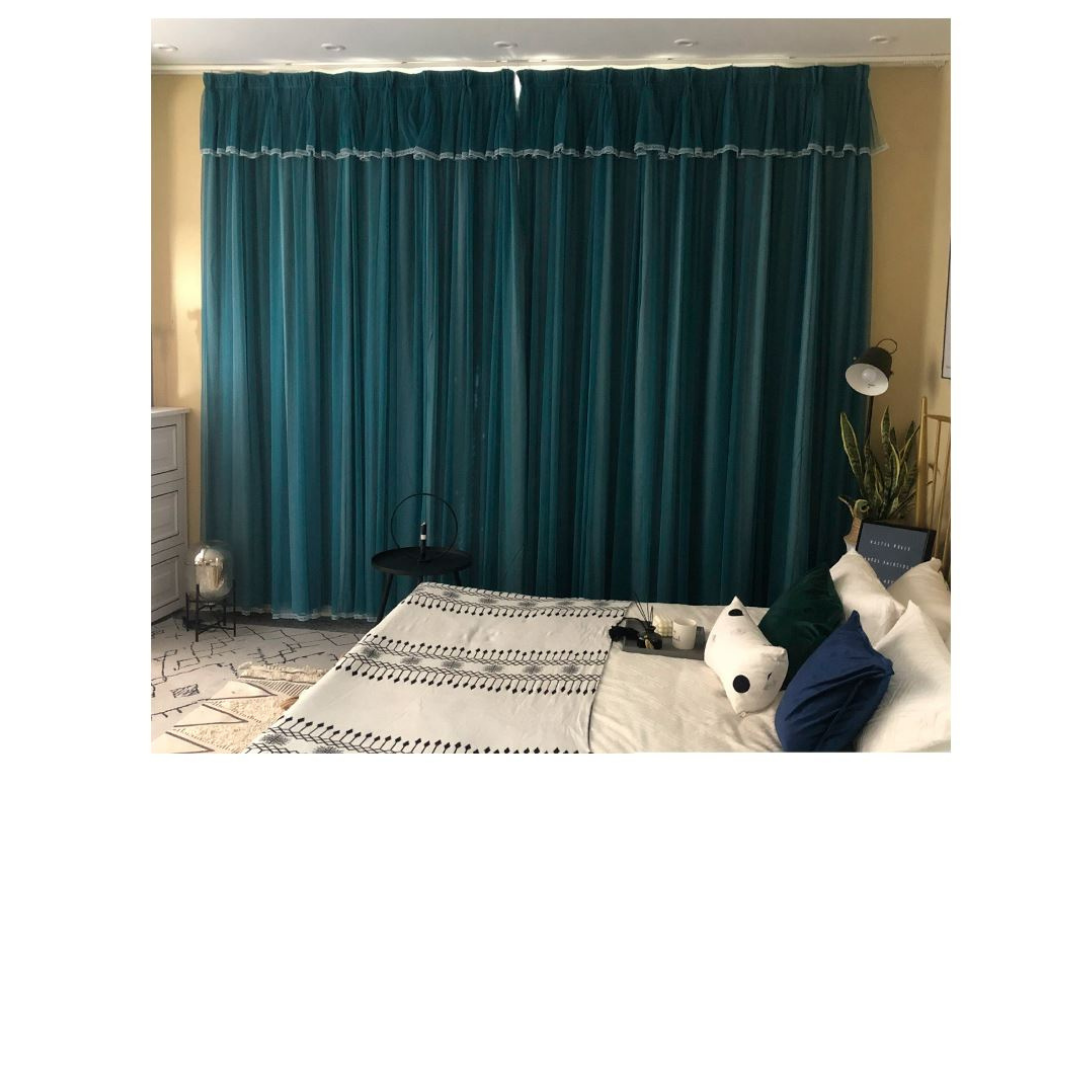 New Blockout curtains Dark blue - Custom made - CM-0015 Ins style
