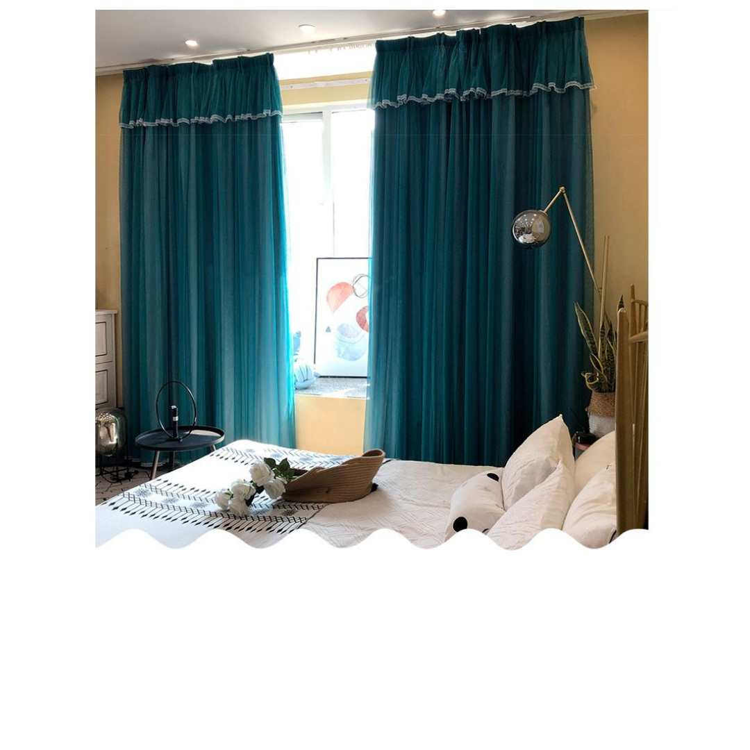 New Blockout curtains Dark blue - Custom made - CM-0015 Ins style