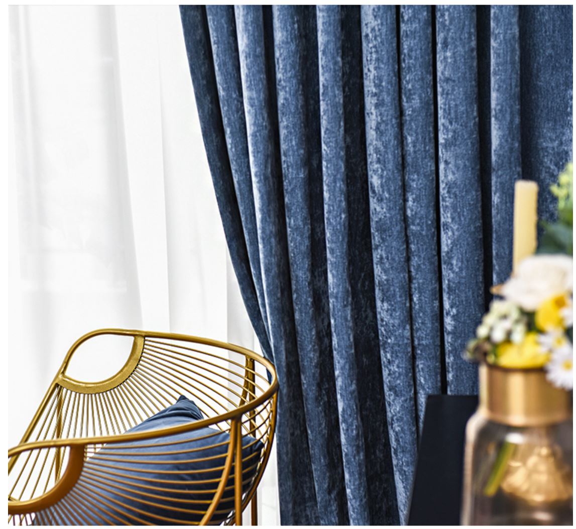 Double sided cashmere velvet blockout curtains - Custom made - CM-0024
