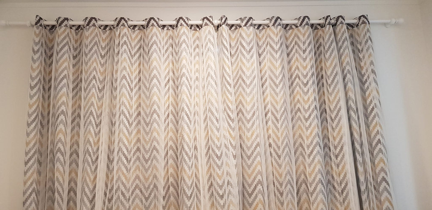 New Ready Made curtains - RM-0003-Geometry pattern