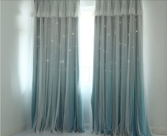 New Custom made curtains - Lucky star CM-0014