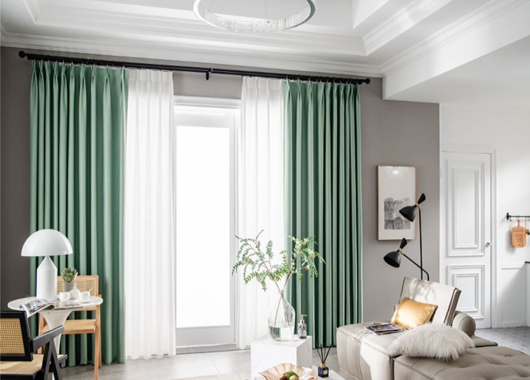 New Blockout curtains - Custom made - RM-0002-Green