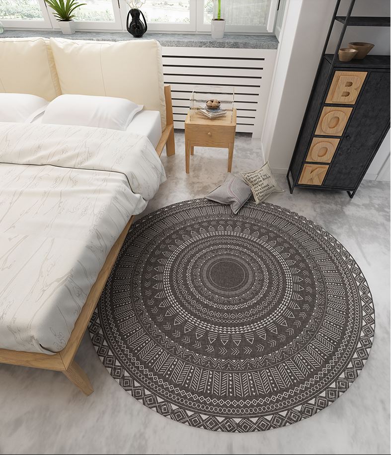 Modern elegant Round floor rugs Anti-Slip - RMFR-0002