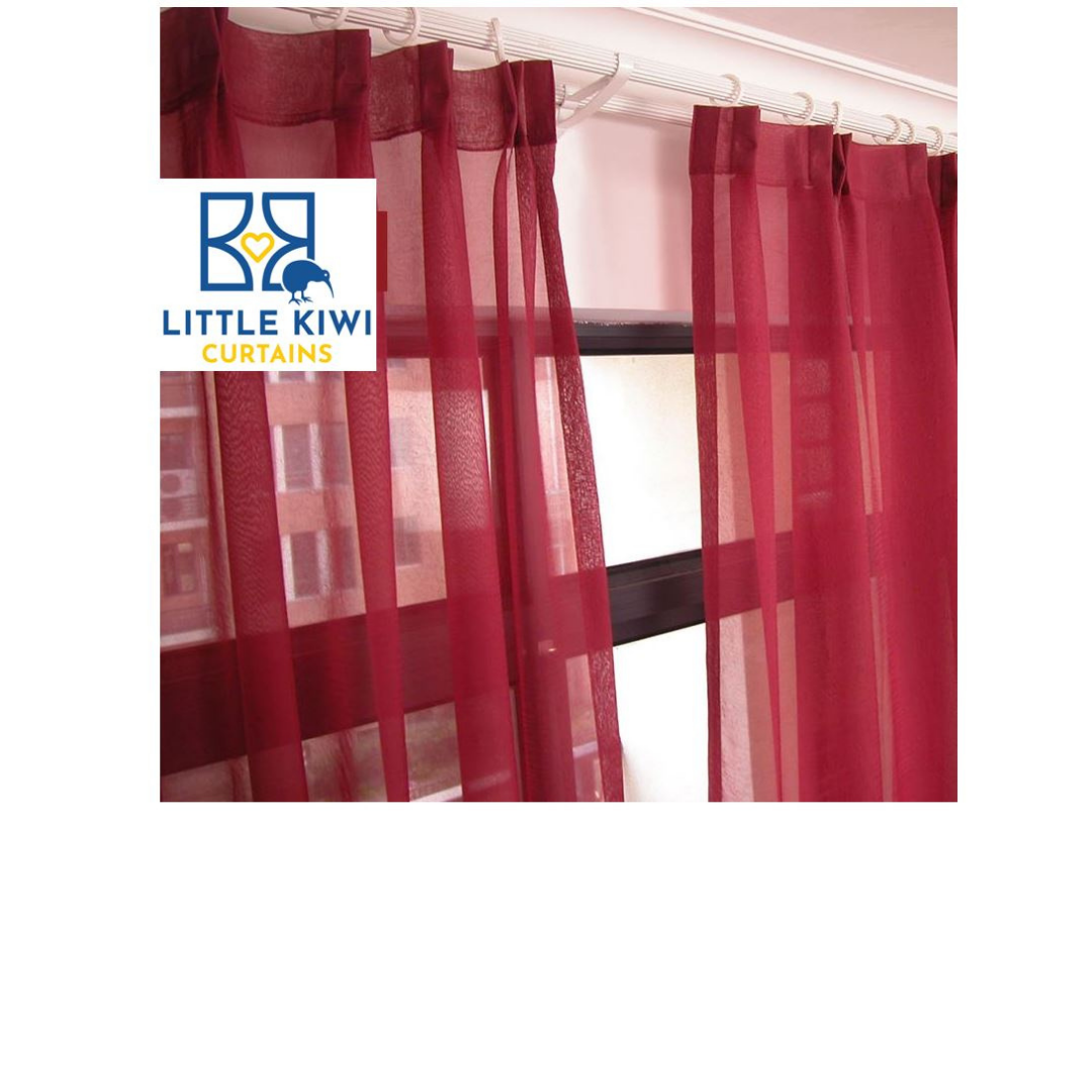 Sheer Curtain - Custom made - CMSC-0012 WineC